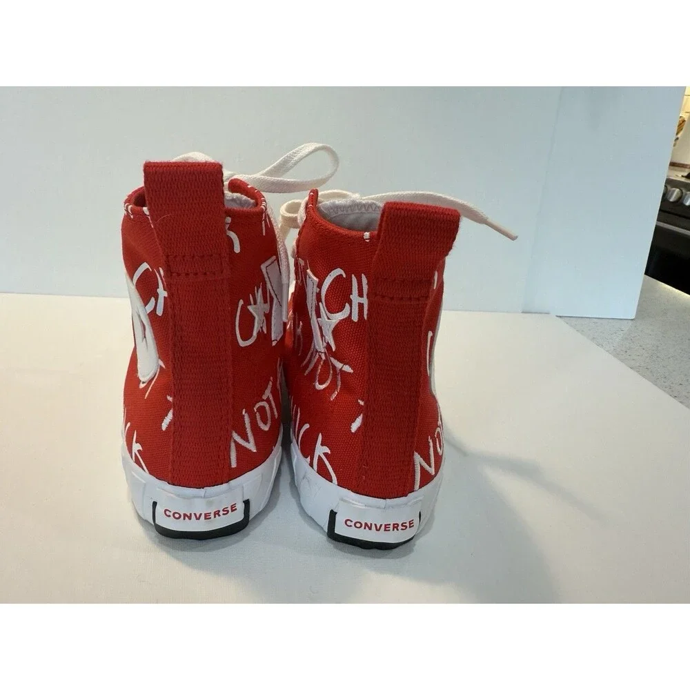 Converse UNT1TL3D High Not A Chuck Boys Size 4.5Y Red Athletic Shoes Sneakers
